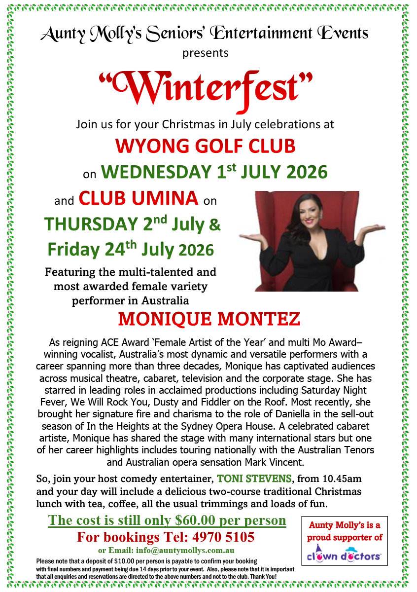 Winterfest 2026 Monique Wyong and Umina